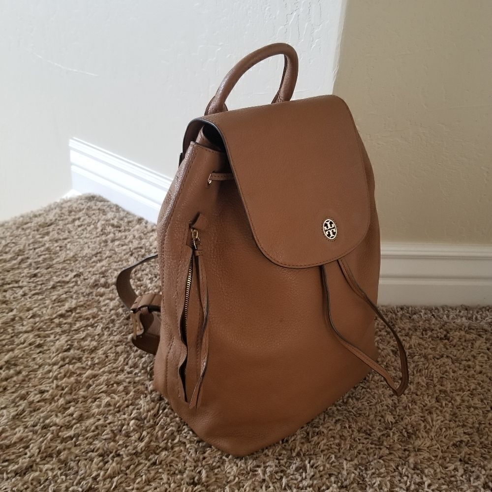 Tory Burch Leather Backpack - Picture 2 of 9